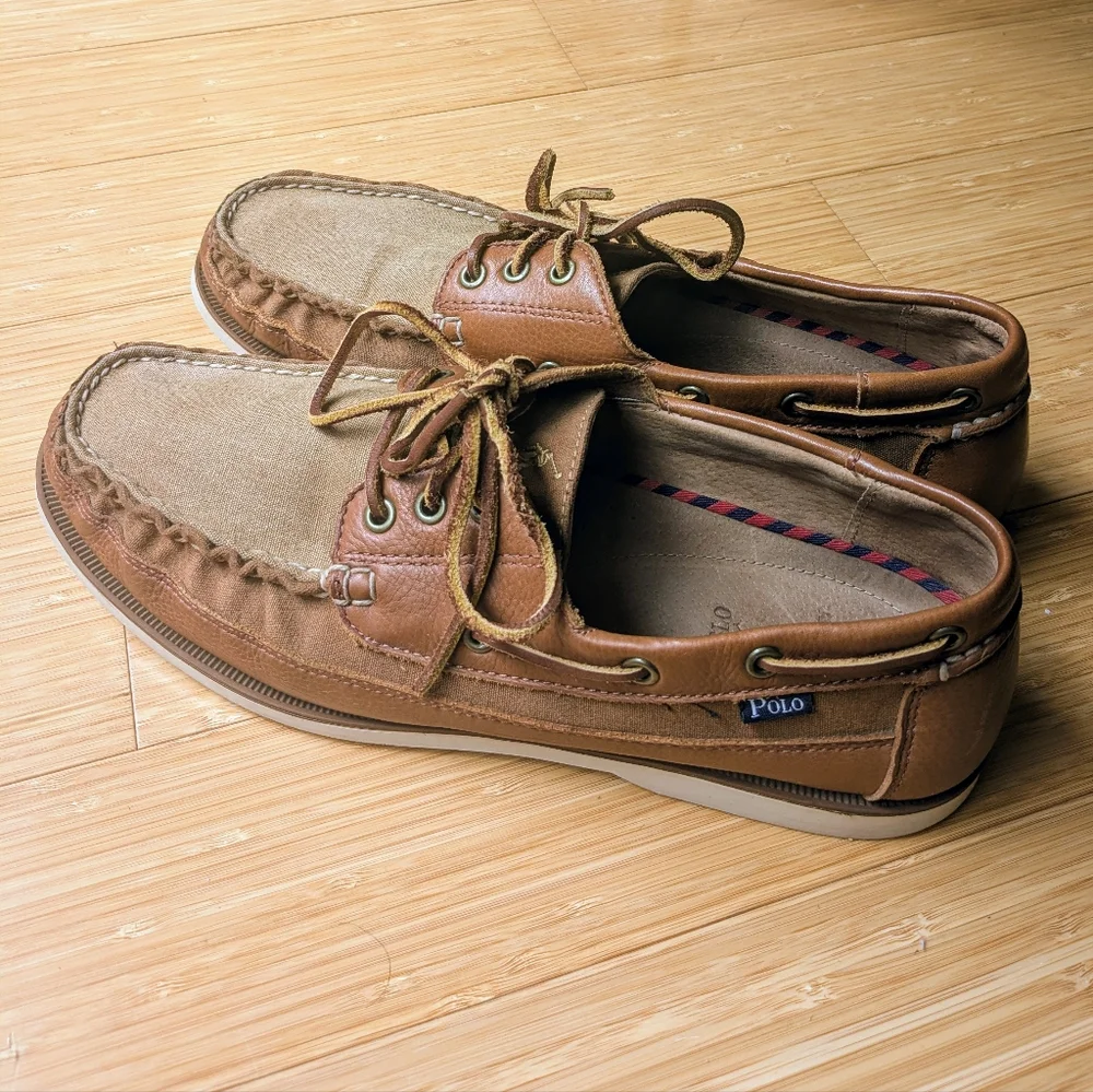 Ralph Lauren Polo Bienne Canoe Boat Shoes - 11.5 D